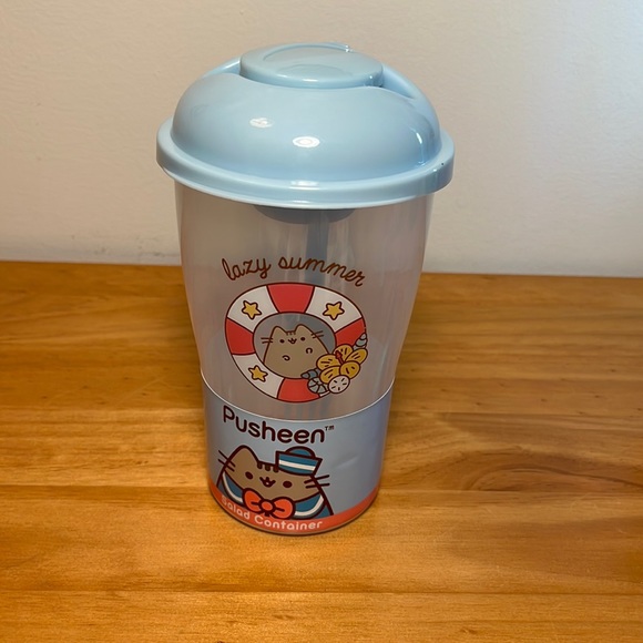 Pusheen salad container - Picture 1 of 3